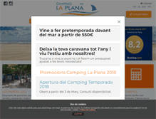 Tablet Screenshot of campinglaplana.com